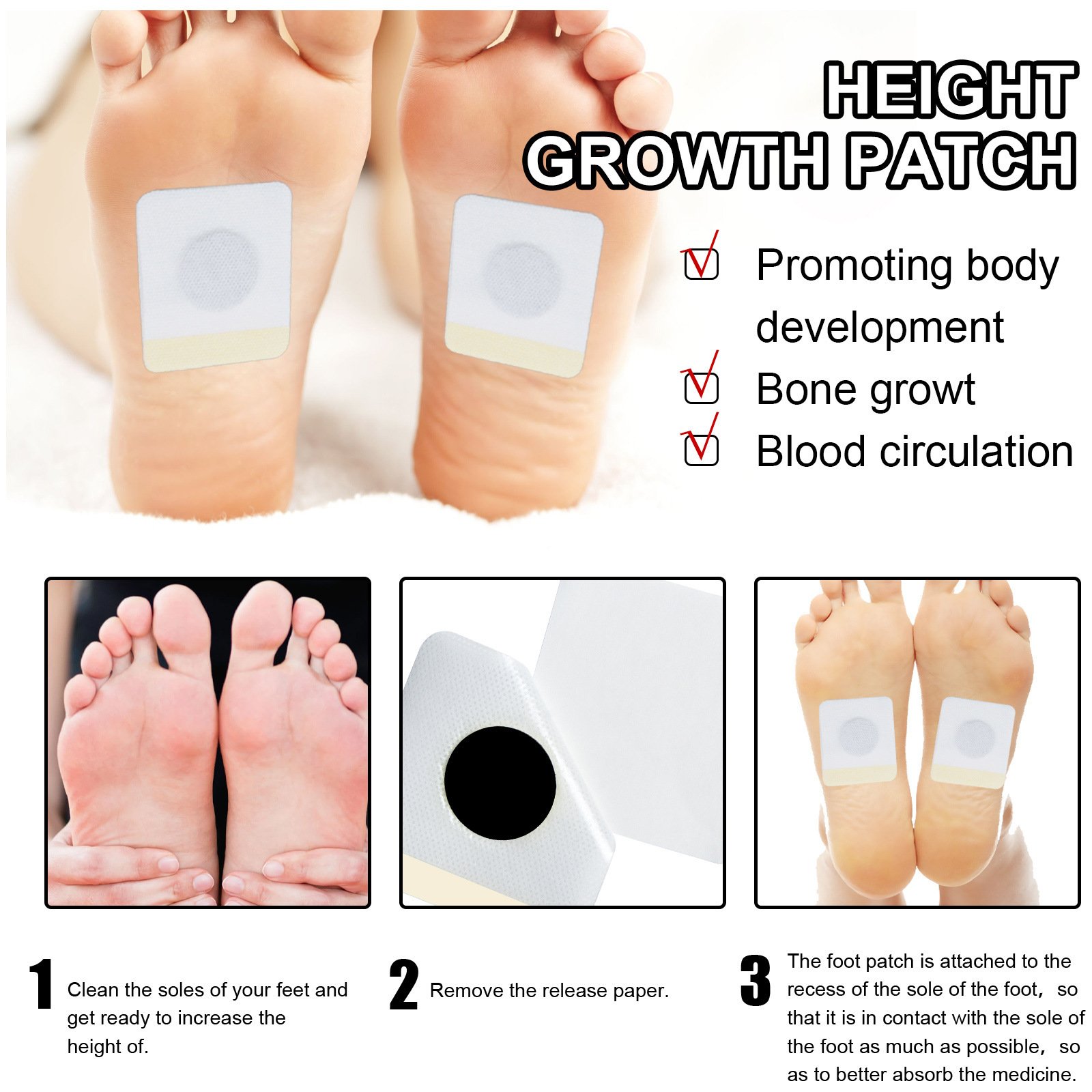 Body Booster Patch Height Care Foot Patch - Image 2