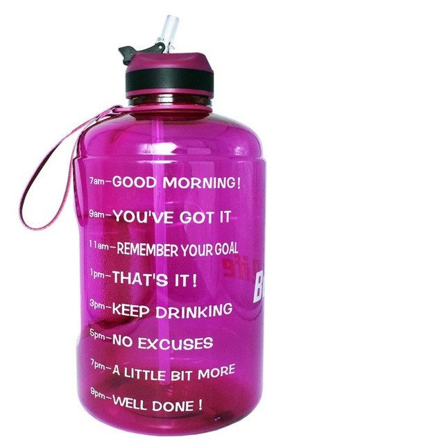 QuiFit 3.78L 2.2L 1.3L 128oz Gallon Water Bottle With Straw - Image 2