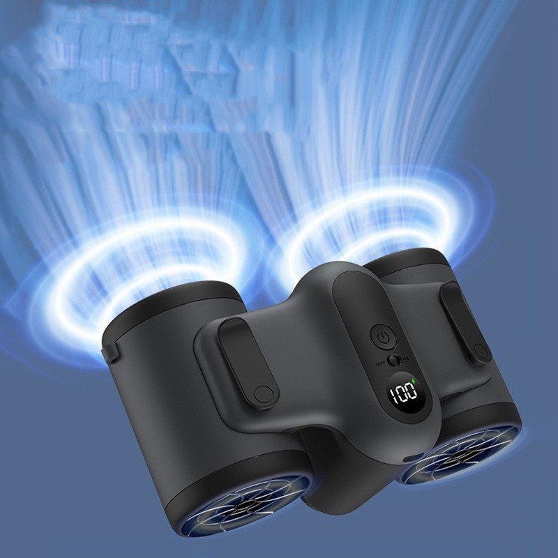 Portable Hanging Waist Fan With Recharge Battery Ultra Quiet Wearable Electric Fan Handheld Air Cond - Image 3