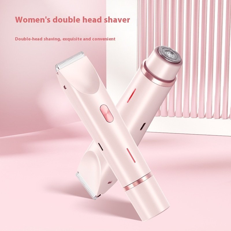 2 In 1 Hair Remover Women's Double Head Shaver Private Pubic Hair Trimmer Electric Razor Wet Dry Electric Body Hair - Image 6