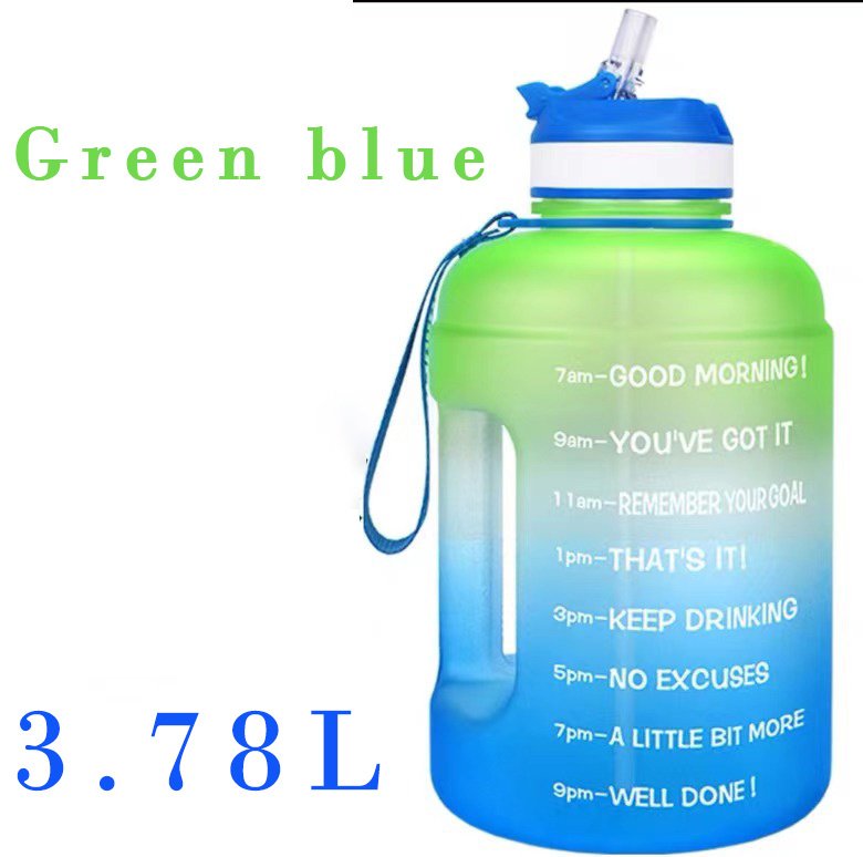 QuiFit 3.78L 2.2L 1.3L 128oz Gallon Water Bottle With Straw - Image 4