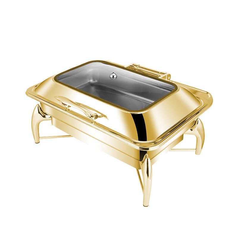 Hotel Restaurant Bufei Golden Stainless Steel Buffet Stove - Image 7