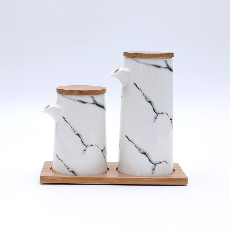 Nordic Marbled Ceramic Seasoning Jar - Image 10