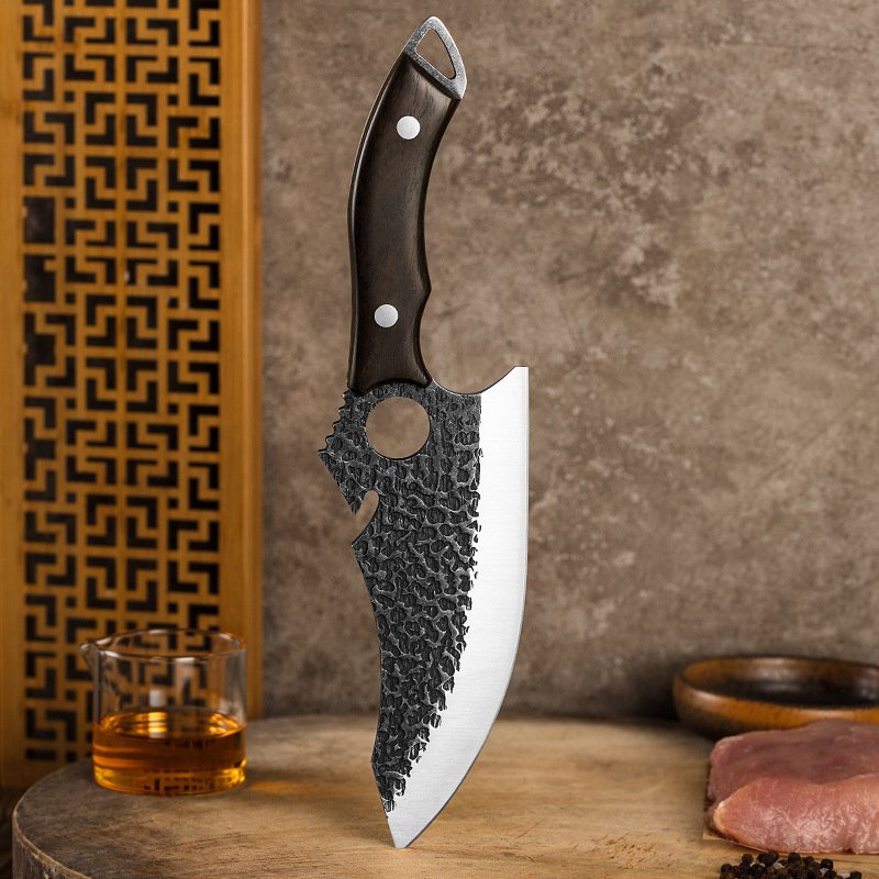 Steel Forging Ring Tactical Kitchen Knife - Image 7