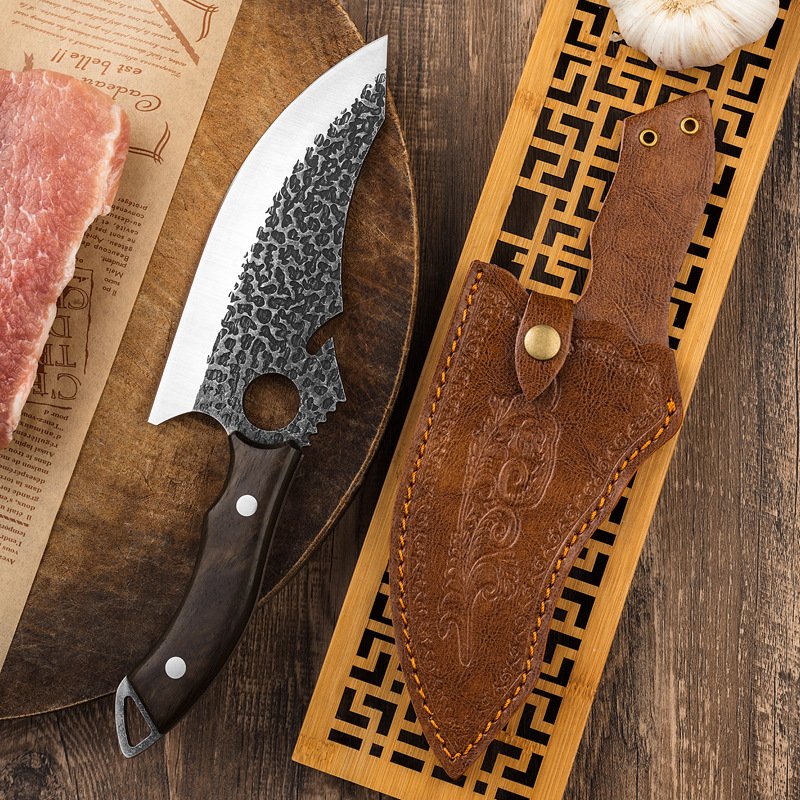 Steel Forging Ring Tactical Kitchen Knife - Image 4