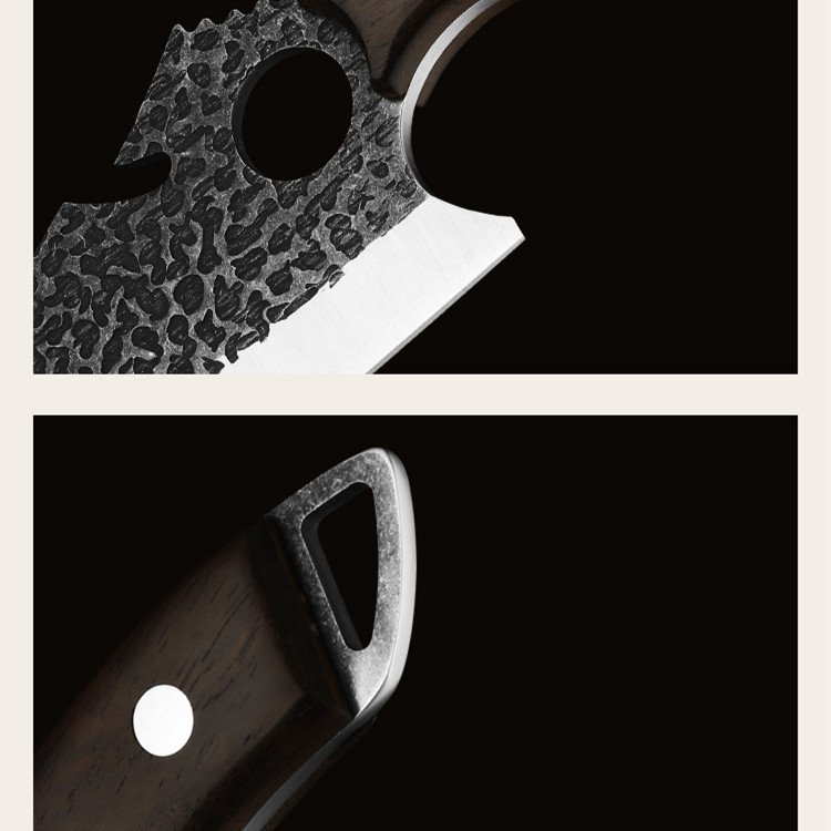 Steel Forging Ring Tactical Kitchen Knife - Image 2