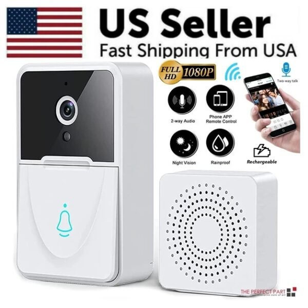 Wireless Security WiFi Smart Doorbell Intercom Video Camera Bell Chime Door Ring - Image 4