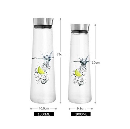 Thick glass juice jug Heat-resistant cold water cup large capacity cold water bottle - Image 2